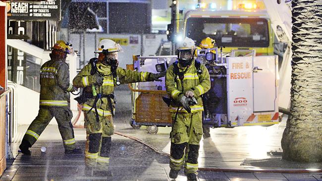 An electrical fire at Shooters sent Schoolies revellers running back in 2012.