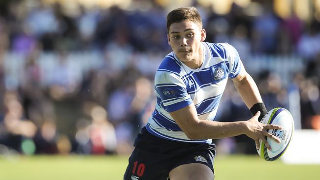 Reesjan Pasitoa in action for Nudgee College. Picture: Mark Cranitch