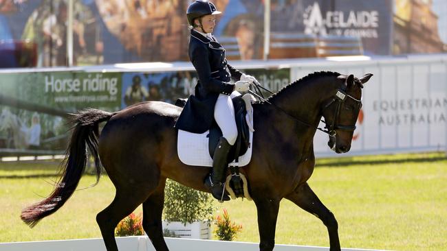 Dressage at the Australian International Three-Day Event in Adelaide. Picture: Dylan Coker