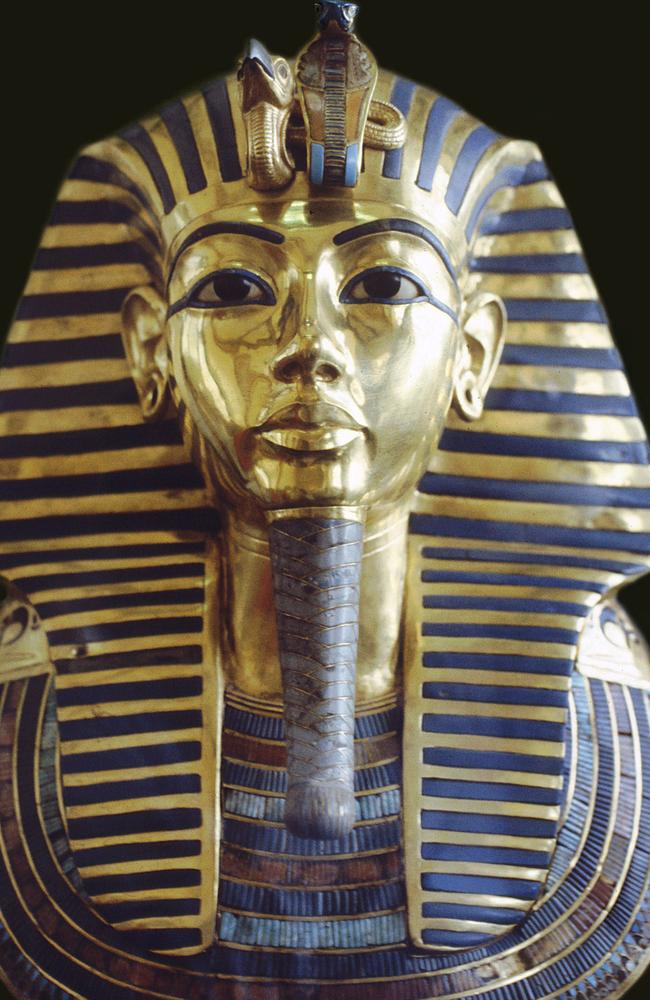 The Golden Mask of Tutankhamen. Picture: Lucy Mallatratt