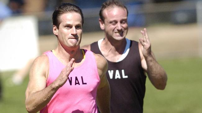 Ballarat’s Peter O Dwyer (left) has trained four Stawell Gift winners and was a sprinting star in his own right. Picture: Angie Basdekis