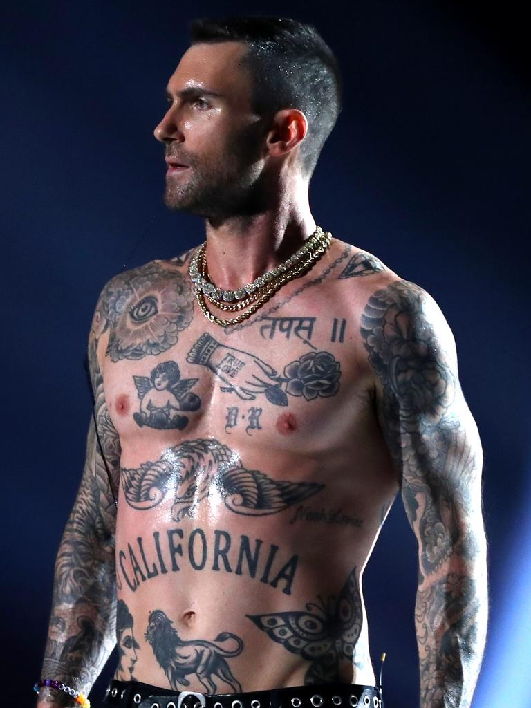 Former The Voice coach Adam Levine of Maroon 5. Picture: Getty