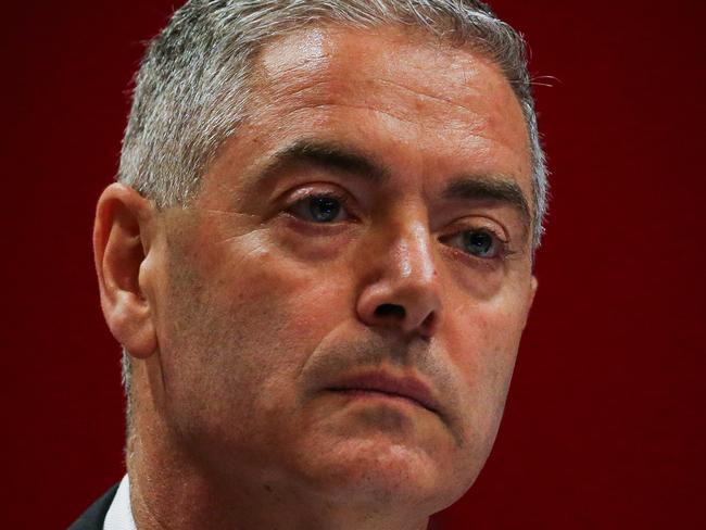 SYDNEY, AUSTRALIA : NewsWire Photos - MARCH 11 2025; John Graham Minister for Roads, Minister for Transport, Minister for Arts, is seen during a budget estimates Parliamentary hearing at NSW Parliament House in Sydney. Picture: NewsWire/ Gaye Gerard