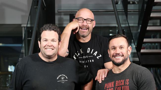 L-R Gus Worland, Mark Geyer, Matty johns. #SnapSydney 2016 The triple M Grill team for SnapSydney 2016.