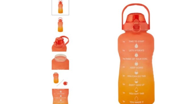 A 3.7 litre water bottle from Kmart.