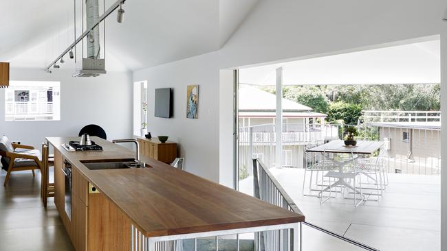 Inside the incredible Japanese-inspired house in Hamilton. Picture: Foxtel/GDA