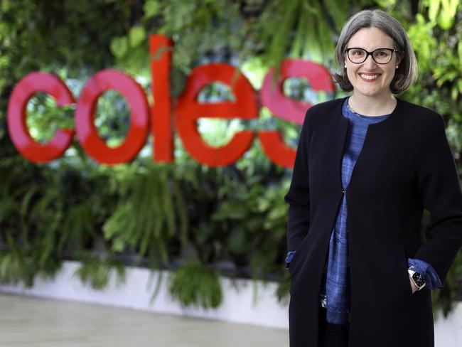 Coles chief executive Leah Weckert. Picture: Martin Keep/Coles