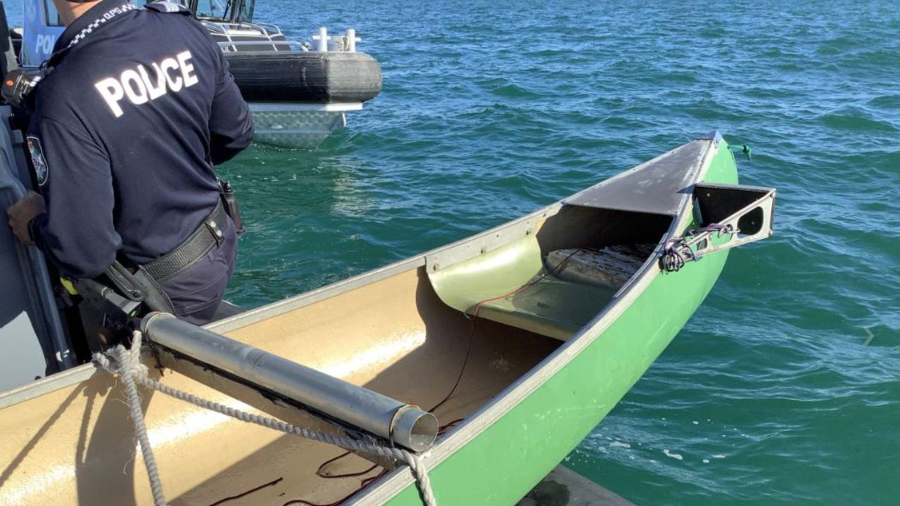 There were no personal belongings found in the canoe. Picture: QPS