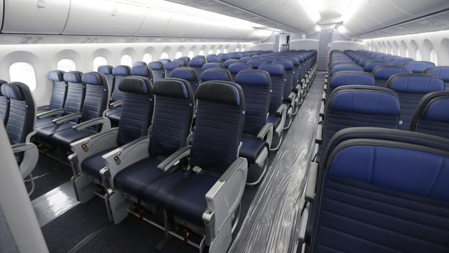 Aircraft should be cleaner in a post-pandemic world but no roomier for passengers. Picture: AP/Ted S. Warren