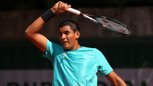 A young Nick Kyrgios at the French Open in 2013. Picture: Julian Finney/Getty Images