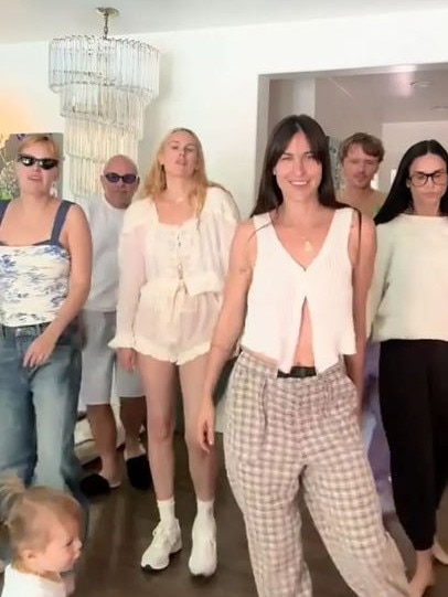 Bruce Willis' daughters were dancing with their mum Demi Moore in this Instagram video.