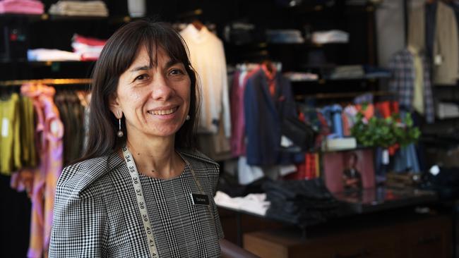 Darwin City and Waterfront Retailers Association vice chairwoman Darlene Chin, inside her store Attitude for Men. Picture: Keri Megelus