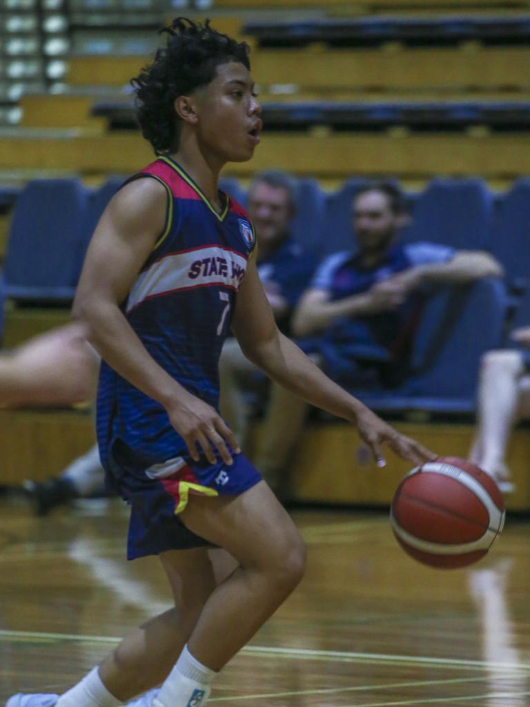 GPS basketball The Southport School v Brisbane State High School at TSS. Picture: Glenn Campbell