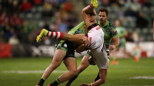 The game must eradicate these tackles. Image: Mark Metcalfe/Getty Images