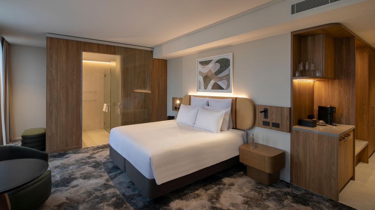 Some bespoke features include access to the Sleep Therapy Menu. You pick what you want from the in-room tablet and it includes face and eye masks to aromatherapy, soothing teas.