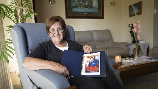 Yvonne Dahlvid, of Longford, with a photograph of her late husband Peter. Mr Dahlvid died in a storeroom at the LGH due to a lack of palliative care facilities.