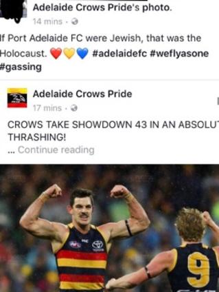 The tasteless comment posted on Facebook after the Showdown.