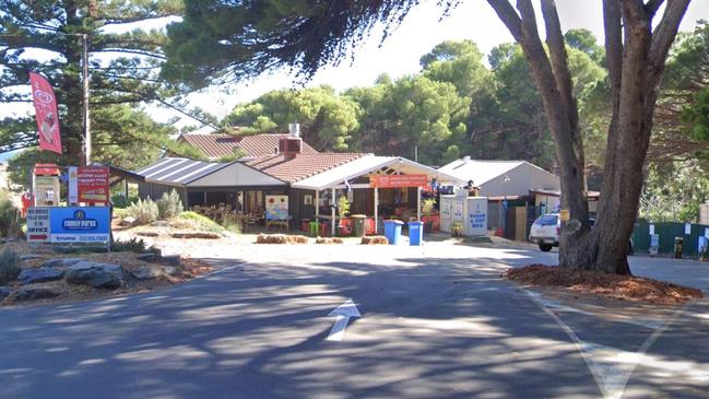 The boy is reported to have been staying with a group of teenagers and adults at the Second Valley Caravan Park. Picture: Google Maps