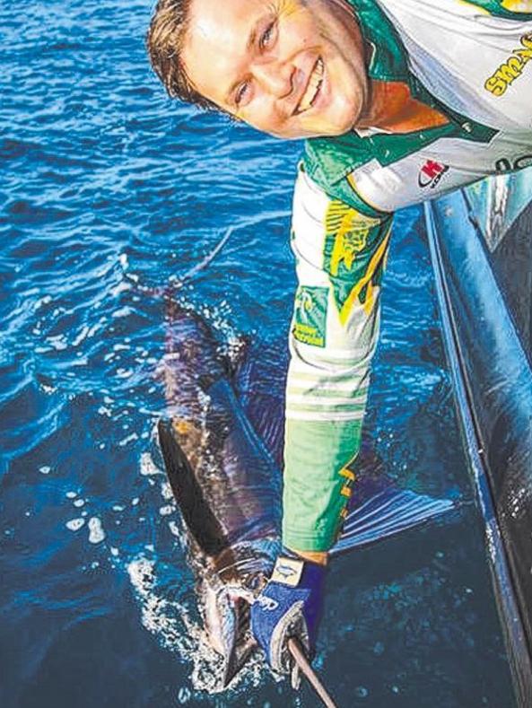 Daniel Harris fished with Stewie Martin and Rhys Koenig for his Dundee sailfish.