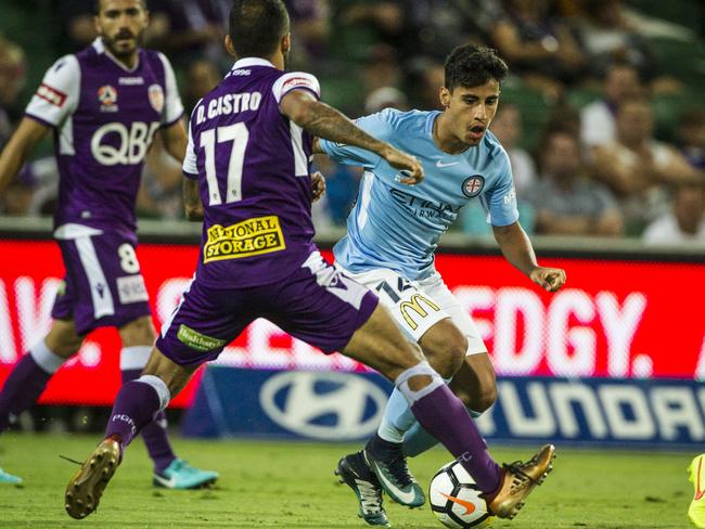 Daniel Arzani was accused of going down too easy to win a penalty.