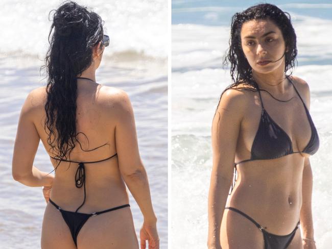 Pop star Charli XCX in Byron Bay.