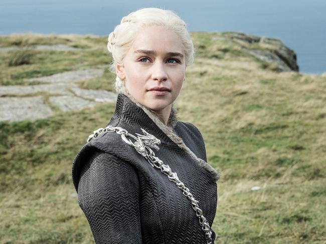 Daenerys Targaryen (Emilia Clarke) from Game of Thrones. The Targaryens are famous for a number of things in George RR Martin’s fantasy epics, including snowy white hair, a fiery temper, and a predilection for incest.