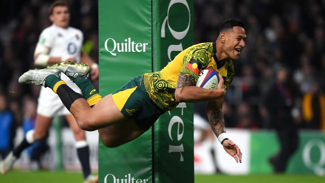 Folau in action for the Wallabies. Picture: Getty Images