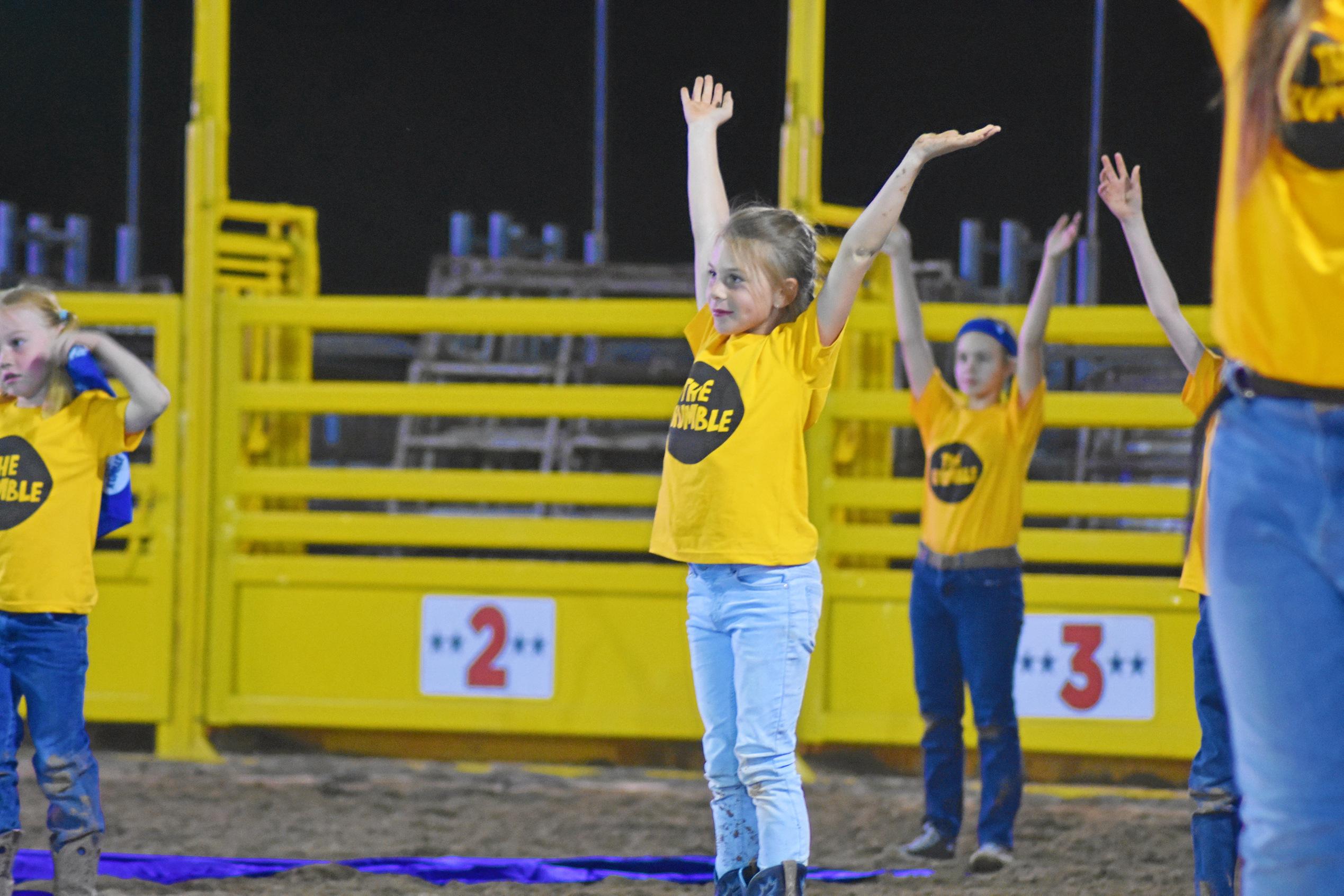 Kids of the Maranoa in the Easter Rumble. Picture: Jorja McDonnell