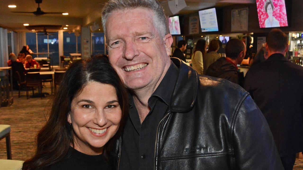 Mandy and Cr William Owen-Jones at launch of Swell Sculpture Festival at Currumbin SLSC. Pic: Regina King