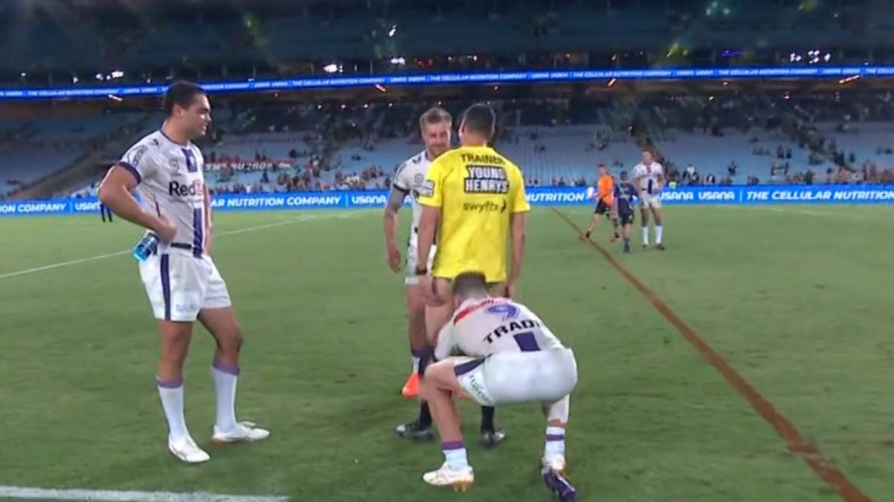 Harry Grant wasn't about to be left out. Photo: Fox Sports