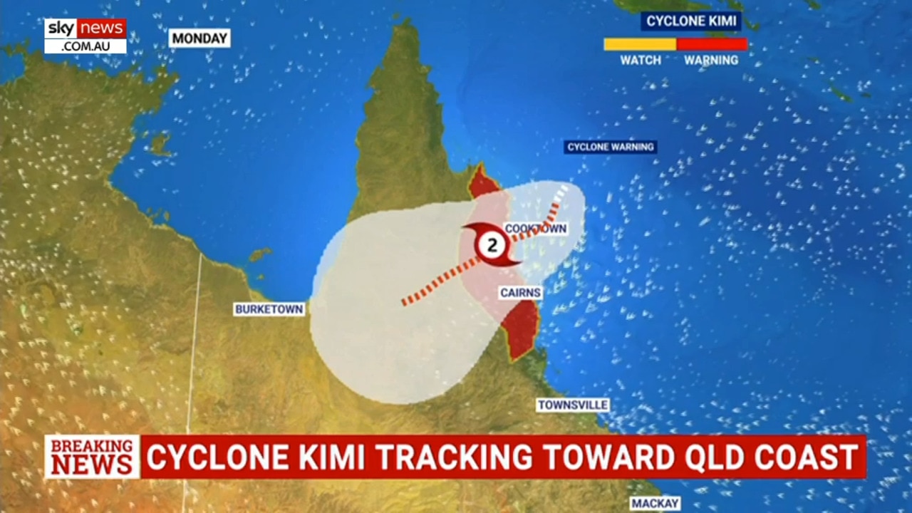 Tropical cyclone develops off the coast of Far North Queensland Sky