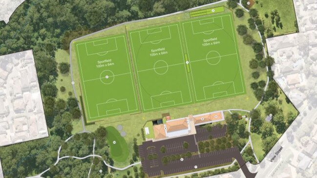 The plan for upgrades to George Thornton Reserve