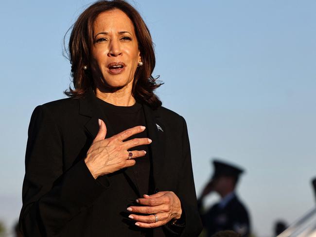 Democratic presidential nominee Vice President Kamala Harris has opened up about her gun ownership. Picture: AFP