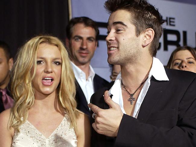 Britney was linked to actor Colin Farrell in 2003. Farrell/Actor Spears/Singer