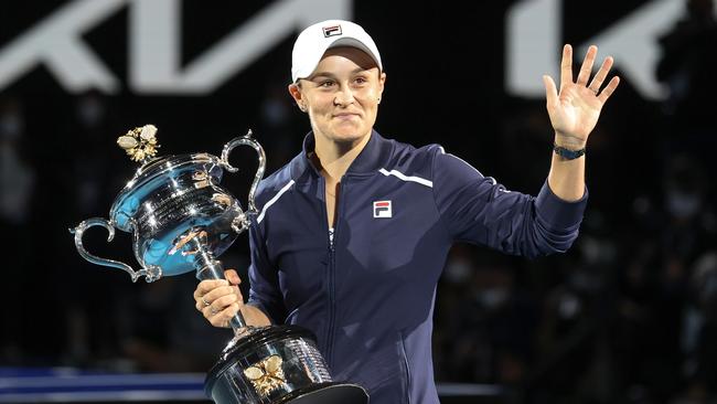 The retirement of 2022 Australian Open champion Ash Barty could be a factor in bidding for television rights. Picture: David Caird