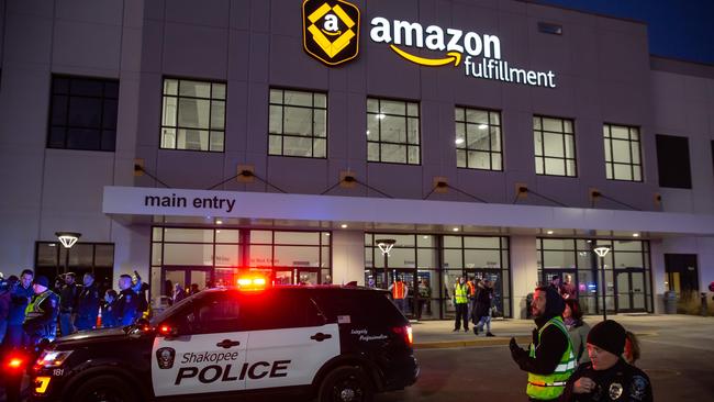 Amazon on June 10, 2020, announced a one-year ban on letting police use its facial recognition technology, calling for strong government regulations for its ethical use. (Photo by Kerem Yucel / AFP)