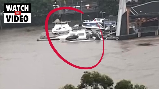 Untethered boats smash into the Milton ferry terminal