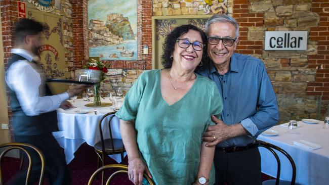 Teresa and Enzo Fazzari at Enzo's Ristorante. Picture: Mark Brake