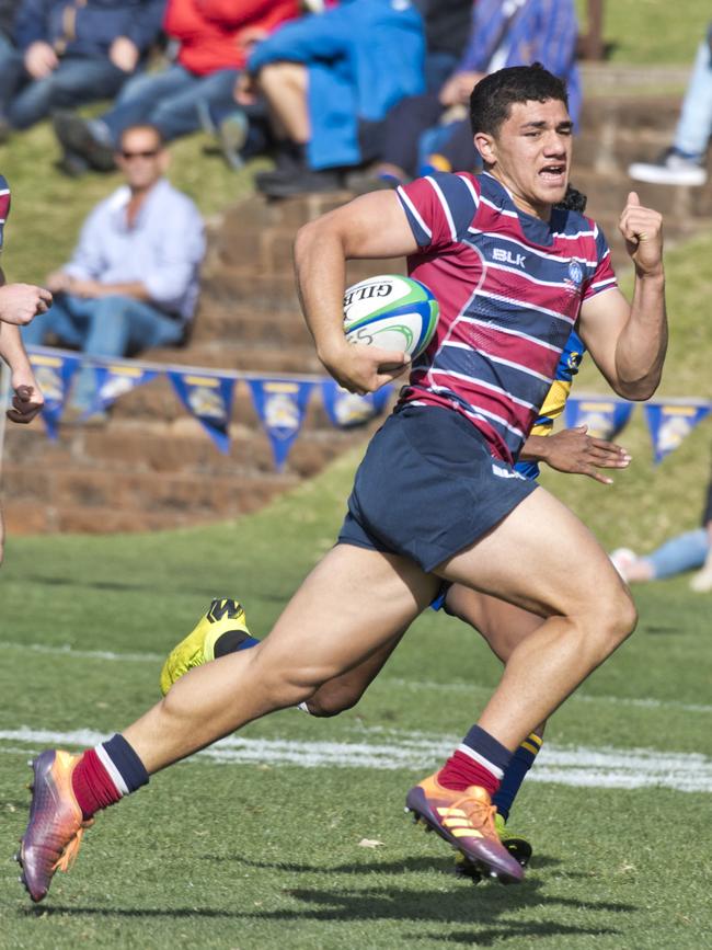 Jojo Fifita in action for The Southport School.