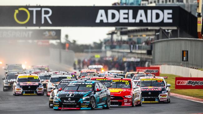 Race 1 of the 2021 OTR Supersprint, in the Supercars Championship, at The Bend Motorsport Park. Picture: Daniel Kalisz/Getty