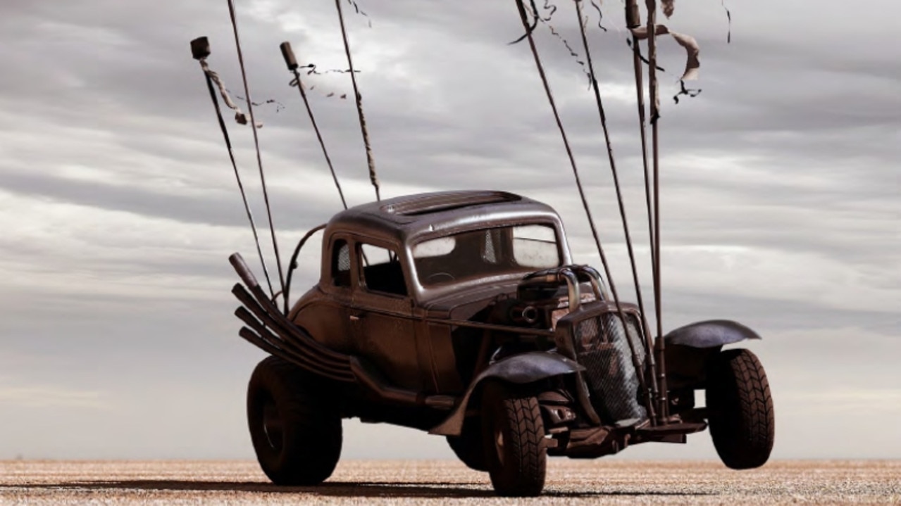 Nux’s car: A 1932 three window chevy coupe, V8