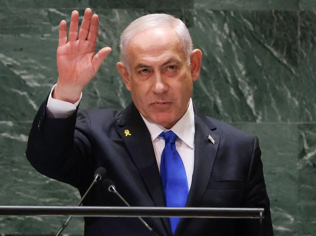 (Israeli Prime Minister Benjamin Netanyahu is a wanted man. Picture: AFP