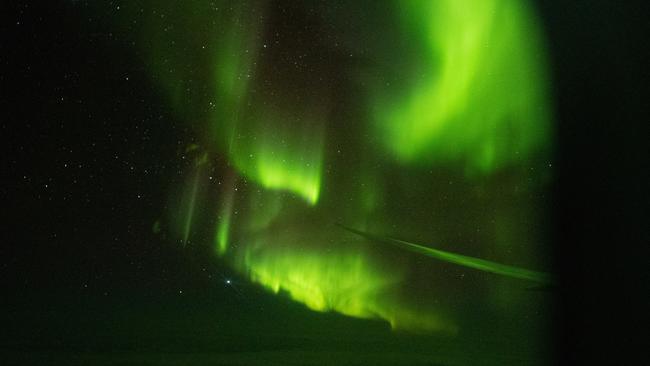 Aurora Australis from Chimu Adventures' Southern Lights flight. Picture: David Finlay