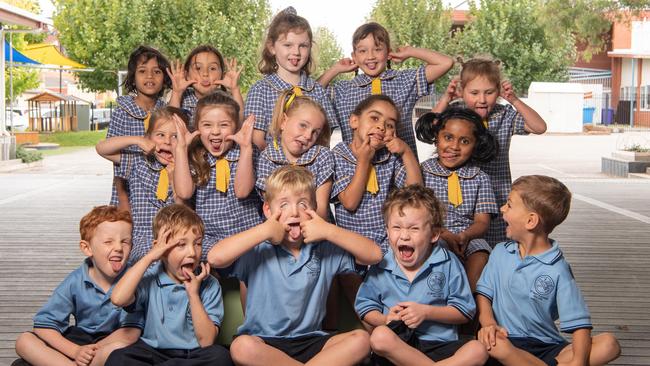 St Mary’s Primary School, Foundation Opal Back Row L-R: Hannah Jins, Yowana Topouzakis, Ivie Moore, Alaska Frith, Harriet Farran Middle Row L-R: Ollie Mamone, Madison Polgar, Eveleyn Soldani, Myvel Yacoub, Liana Deepu Front Row L-R: Darcy Quinn, Easton Watkins, Rex O’Neill, Brayden Shallue, Xavier Cooper