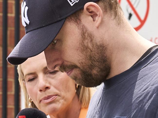 Jack Sauer leaving the Adelaide Remand Centre, Monday, Oct. 21, 2024. Picture: Matt Loxton