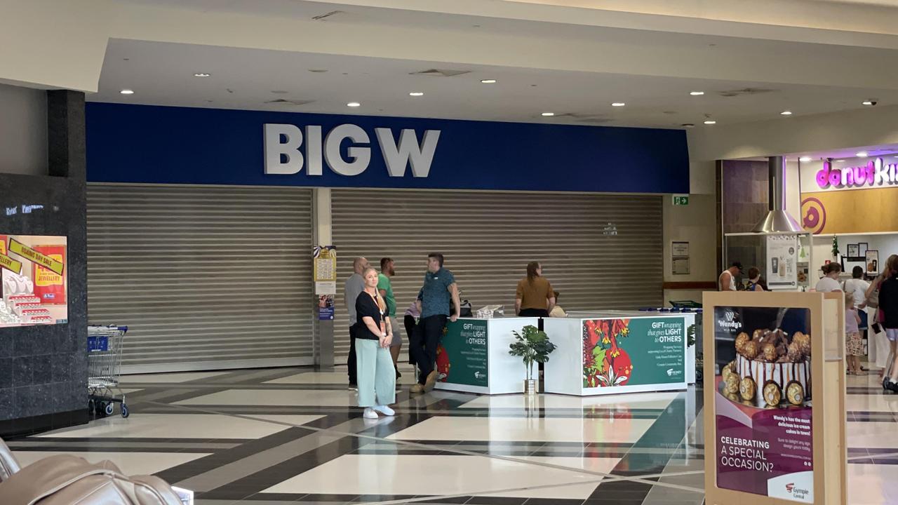 A power outage has reportedly caused Big W to remain shut on Wednesday morning, less than 24 hours after the severe storms crossed the region.