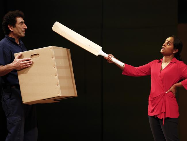 EDINBURGH, SCOTLAND - AUGUST 08: Cast perform a dress rehearsal of 'Counting and Cracking' by internationally-renowned co-producers Belvoir and Co-curious at the Lyceum Theatre on August 08, 2022 in Edinburgh, Scotland. The play follows the journey of a Sri Lankan-Australian family over four generations, from 1956 to 2004. The Edinburgh International Festival is an annual arts festival that takes place over three weeks each August. (Photo by Jeff J Mitchell/Getty Images)