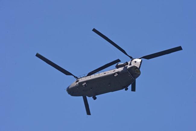 Chinook helicopter. Photo: John McCutcheon / Sunshine Coast Daily. Picture: john mccutcheon