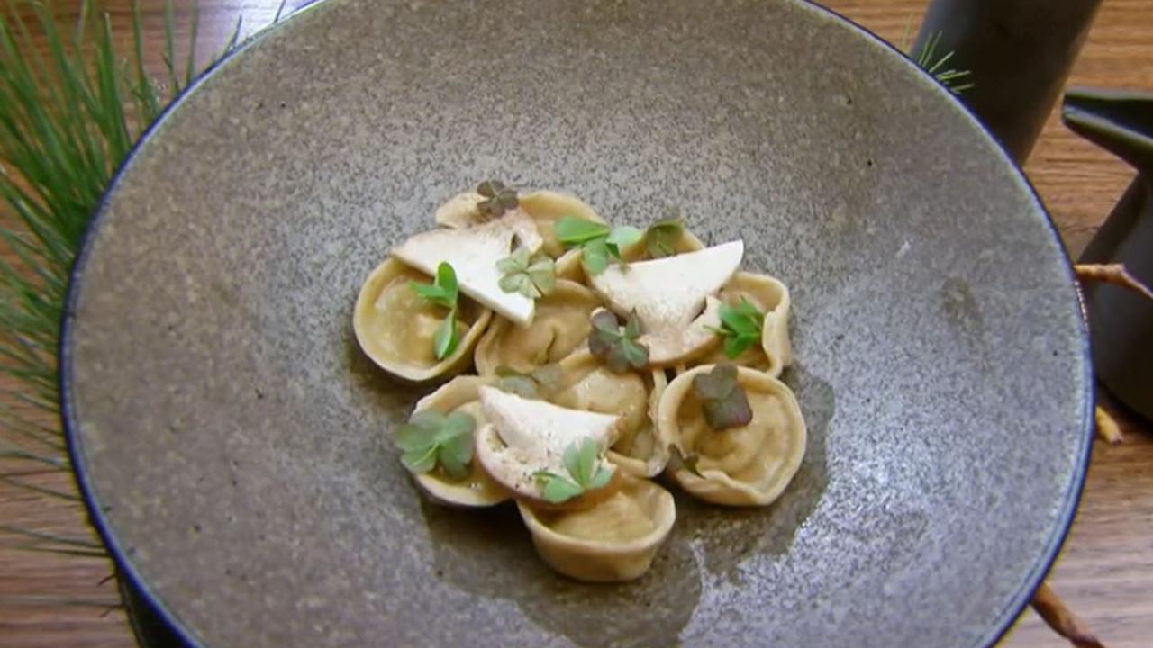 Laura’s tortellini shells looked perfect before the broth was poured in. Picture: Channel 10.