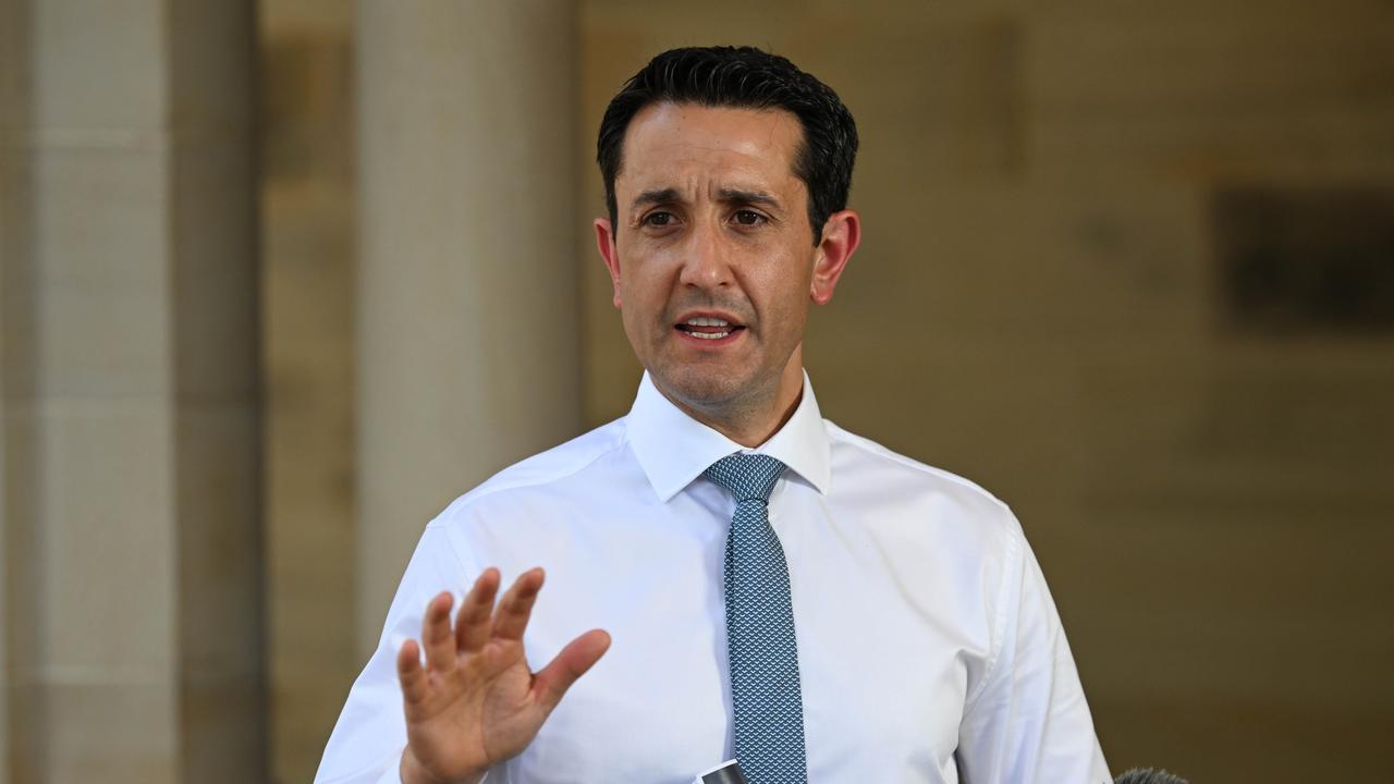 The LNP’s David Crisafulli said his party was “leading from Opposition” after the Government’s backflip. Picture: Lyndon Mechielsen/Courier Mail